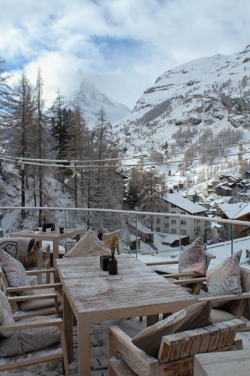 Swiss Alps Mountain Chalet